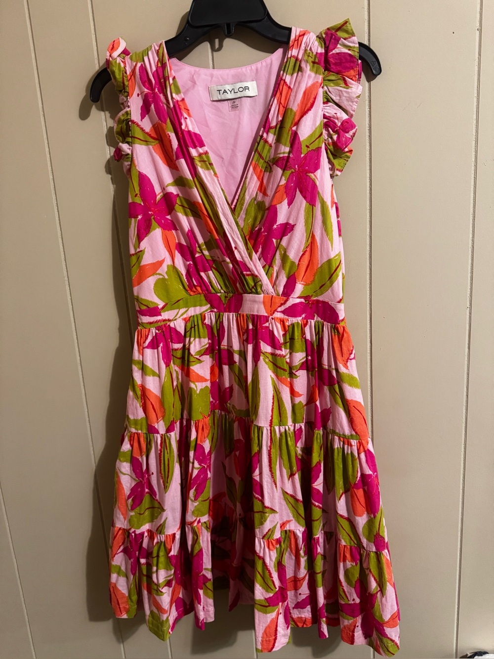 Taylor Multicolor Pink Floral Tiered Sundress